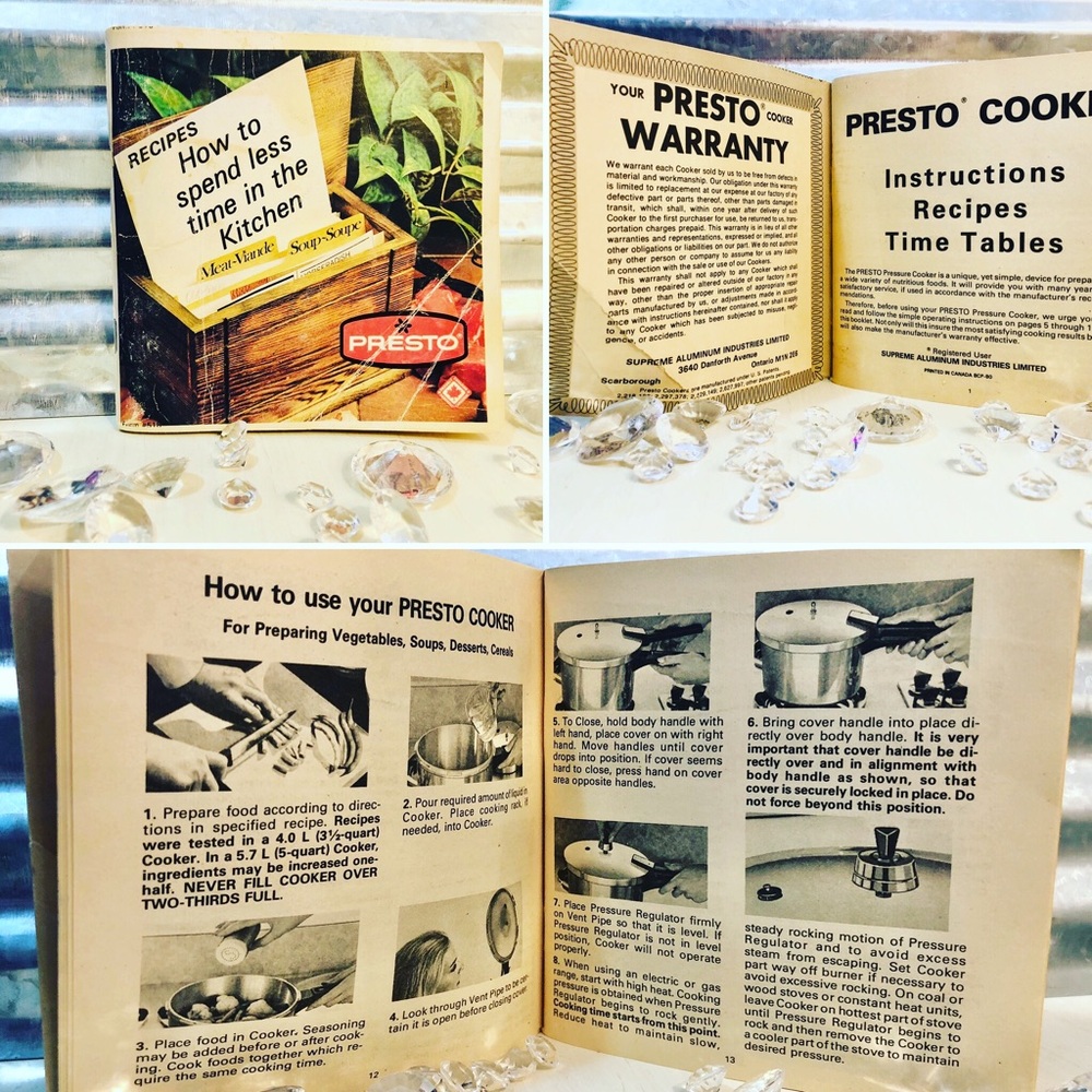 Vintage Cookbook Presto Slow Cooker Recipe